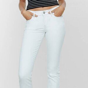 Express Womens White Low Rise Skinny Jean Size 8 NWOT YTK